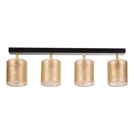 Nevoa Lampa Sufitowa 4xE27 Max.25W Czarny/Zloty