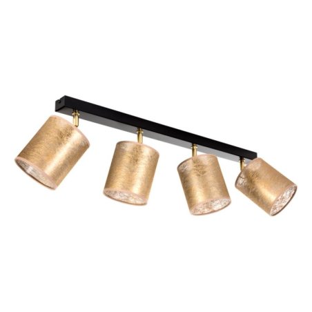 Nevoa Lampa Sufitowa 4xE27 Max.25W Czarny/Zloty