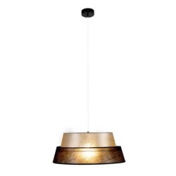 Nevoa Lampa Wisząca 1xE27 Max.60W Czarny/Transparentny PVC/Srebrny-Czarny