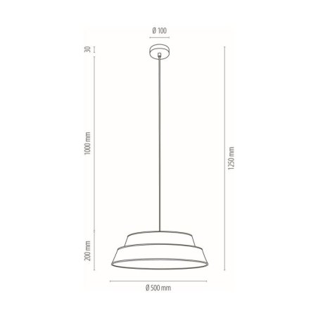 Nevoa Lampa Wisząca 1xE27 Max.60W Czarny/Transparentny PVC/Srebrny-Czarny