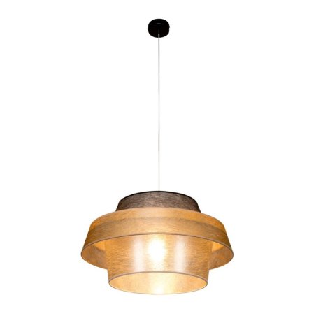 Nevoa Lampa Wisząca 1xE27 Max.60W Czarny/Transparentny PVC/Czarny-Złoty-Srebrny