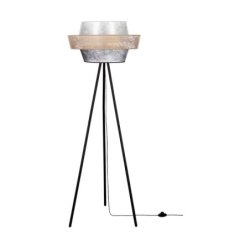 Nevoa Lampa Podłogowa 1xE27 Max.40W Czarny/Czarny-Złoty-Srebrny