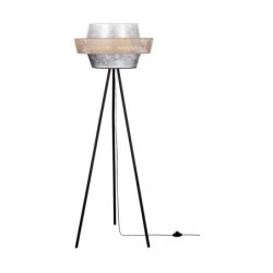 Nevoa Lampa Podłogowa 1xE27 Max.40W Czarny/Czarny-Złoty-Srebrny
