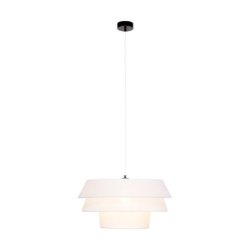 Amar Lampa Wisząca 1xE27 Max.60W Czarny/Transparentny PVC/Biały