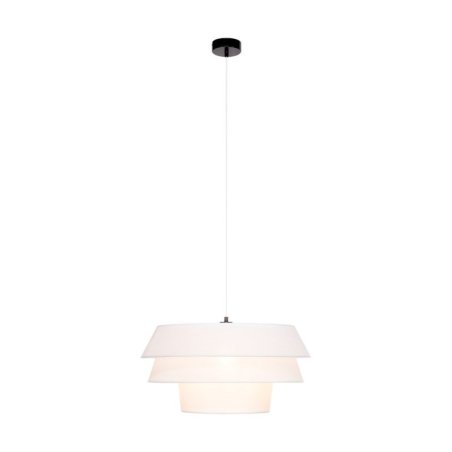 Amar Lampa Wisząca 1xE27 Max.60W Czarny/Transparentny PVC/Biały