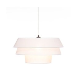 Amar Lampa Wisząca 1xE27 Max.60W Czarny/Transparentny PVC/Biały