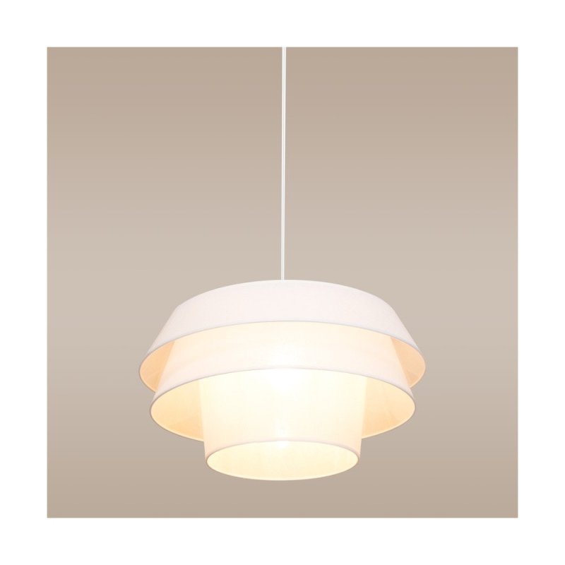 Amar Lampa Wisząca 1xE27 Max.60W Czarny/Transparentny PVC/Biały