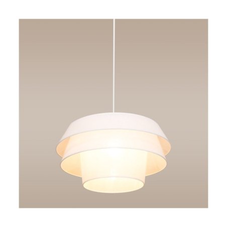 Amar Lampa Wisząca 1xE27 Max.60W Czarny/Transparentny PVC/Biały