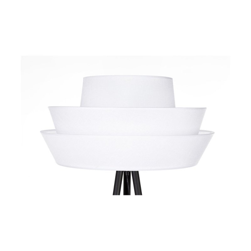 Amar Lampa Podłogowa 1xE27 Max.40W Czarny/Biały