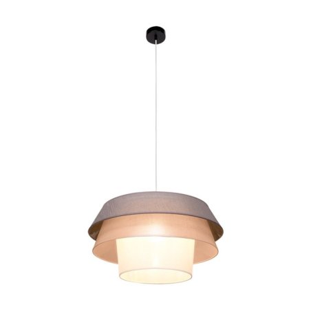 Amar Lampa Wisząca 1xE27 Max.60W Czarny/Transparentny PVC/Grafitowy-Różowy-Biały