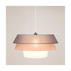 Amar Lampa Wisząca 1xE27 Max.60W Czarny/Transparentny PVC/Grafitowy-Różowy-Biały