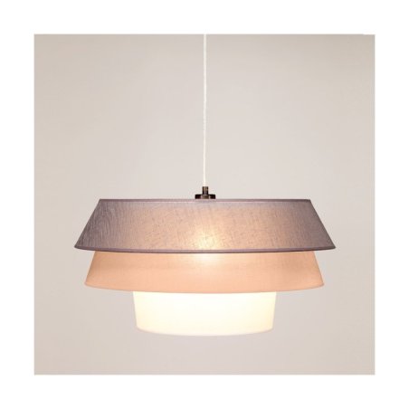 Amar Lampa Wisząca 1xE27 Max.60W Czarny/Transparentny PVC/Grafitowy-Różowy-Biały