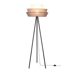 Amar Lampa Podłogowa 1xE27 Max.40W Czarny/Grafitowy-Różowy-Biały