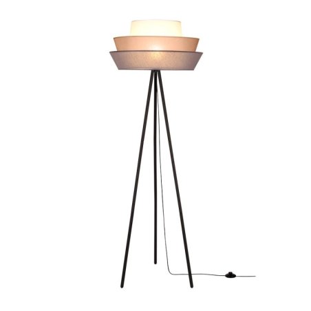 Amar Lampa Podłogowa 1xE27 Max.40W Czarny/Grafitowy-Różowy-Biały