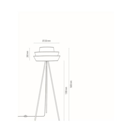 Amar Lampa Podłogowa 1xE27 Max.40W Czarny/Grafitowy-Różowy-Biały