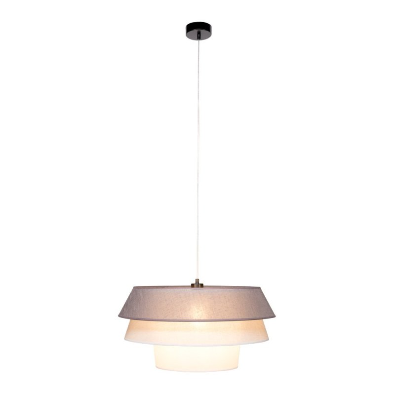 Amar Lampa Wisząca 1xE27 Max.60W Czarny/Transparentny PVC/Grafitowy-Szary-Biały