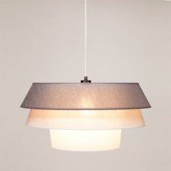 Amar Lampa Wisząca 1xE27 Max.60W Czarny/Transparentny PVC/Grafitowy-Szary-Biały