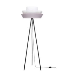 Amar Lampa Podłogowa 1xE27 Max.40W Czarny/Grafitowy-Szary-Biały