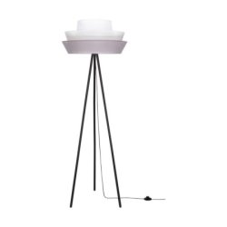 Amar Lampa Podłogowa 1xE27 Max.40W Czarny/Grafitowy-Szary-Biały