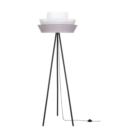 Amar Lampa Podłogowa 1xE27 Max.40W Czarny/Grafitowy-Szary-Biały