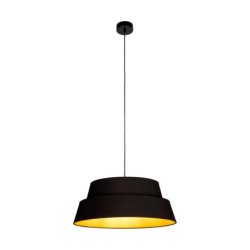 Preto Gold Lampa Wisząca 1xE27 Max.60W Czarny/Czarny/Czarny-Złoty