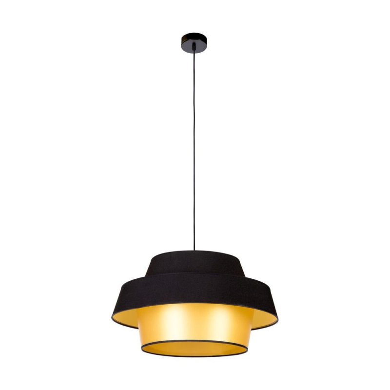 Preto Gold Lampa Wisząca 1xE27 Max.60W Czarny/Czarny/Czarny-Złoty