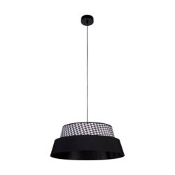 Preto Pepito Lampa Wisząca 1xE27 Max.60W Czarny/Czarny/Pepitka-Czarny