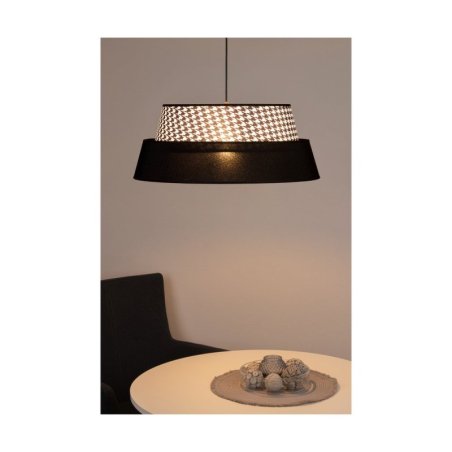 Preto Pepito Lampa Wisząca 1xE27 Max.60W Czarny/Czarny/Pepitka-Czarny
