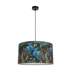 Paon Lampa Wisząca 1xE27 60W Czarny/Czarny/Multikolor