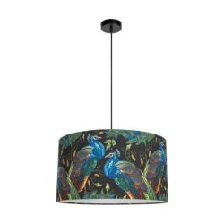 Paon Lampa Wisząca 1xE27 60W Czarny/Czarny/Multikolor