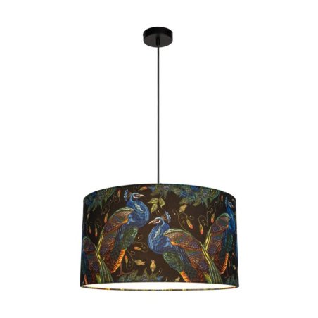 Paon Lampa Wisząca 1xE27 60W Czarny/Czarny/Multikolor