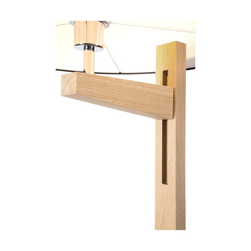 Alina Lampa Podłogowa 1xE27 Max.60W Czarny/Dąb Olejowany/Czarny