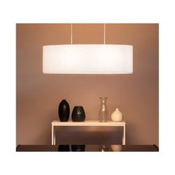 Dove Lampa Wisząca 2xE27 Max.40W Chrom/Transparentny PVC/Biały