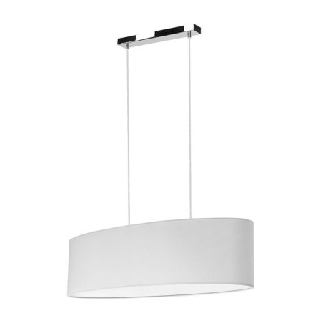 Dove Lampa Wisząca 2xE27 Max.40W Chrom/Transparentny PVC/Szary