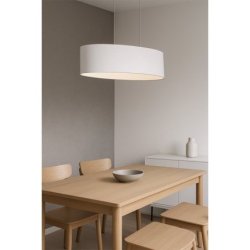 Dove Lampa Wisząca 2xE27 Max.40W Chrom/Transparentny PVC/Szary