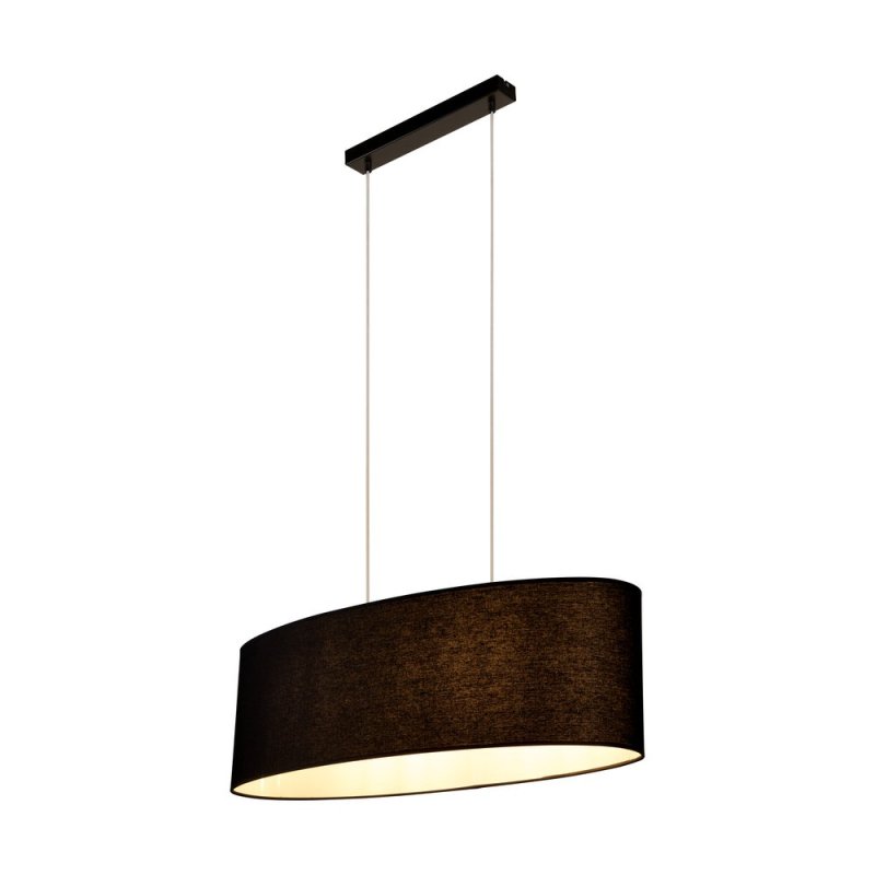 Dove Lampa Wisząca 2xE27 Max.40W Czarny/Transparentny PVC/Czarny