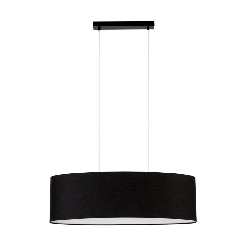 Dove Lampa Wisząca 2xE27 Max.40W Czarny/Transparentny PVC/Czarny