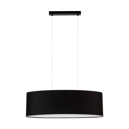 Dove Lampa Wisząca 2xE27 Max.40W Czarny/Transparentny PVC/Czarny