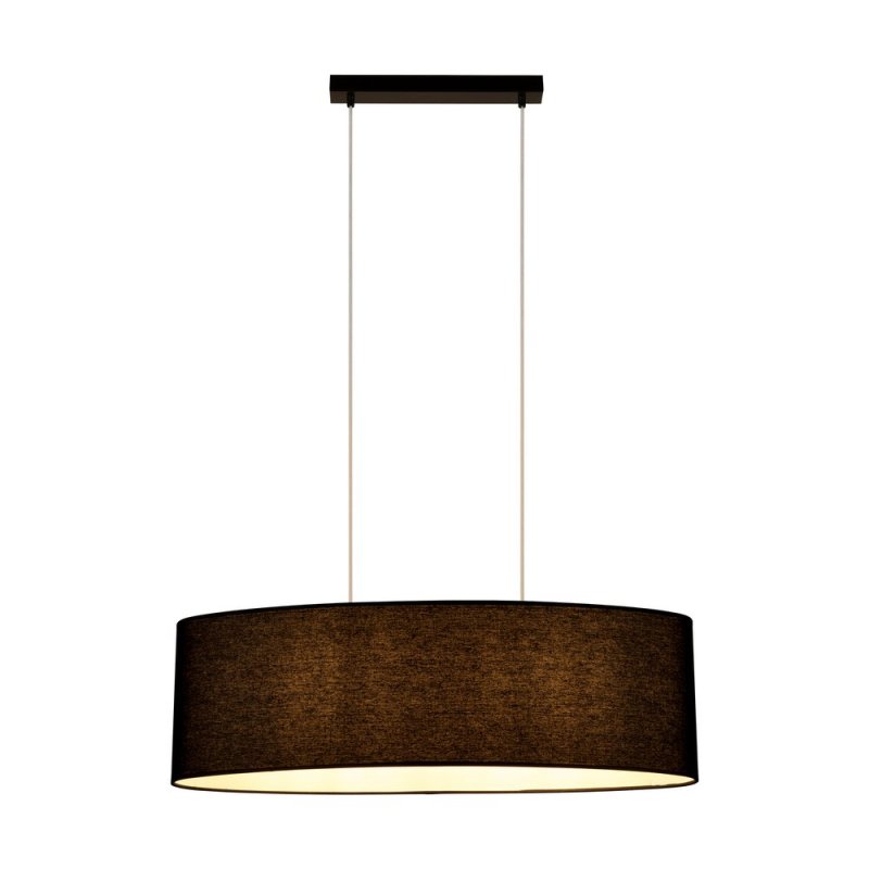 Dove Lampa Wisząca 2xE27 Max.40W Czarny/Transparentny PVC/Czarny