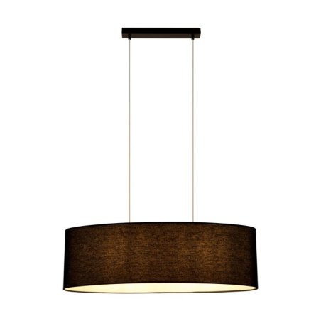 Dove Lampa Wisząca 2xE27 Max.40W Czarny/Transparentny PVC/Czarny