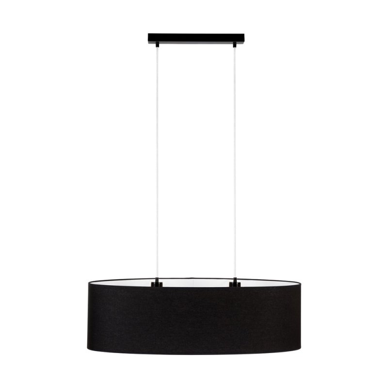 Dove Lampa Wisząca 2xE27 Max.40W Czarny/Transparentny PVC/Czarny