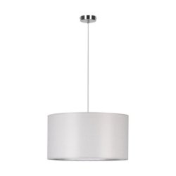 Dove Lampa Wisząca 1xE27 Max.60W Chrom/Transparentny PVC/Szary