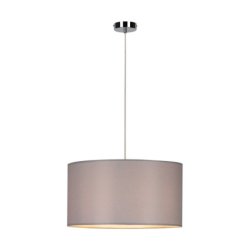 Dove Lampa Wisząca 1xE27 Max.60W Chrom/Transparentny PVC/Szary