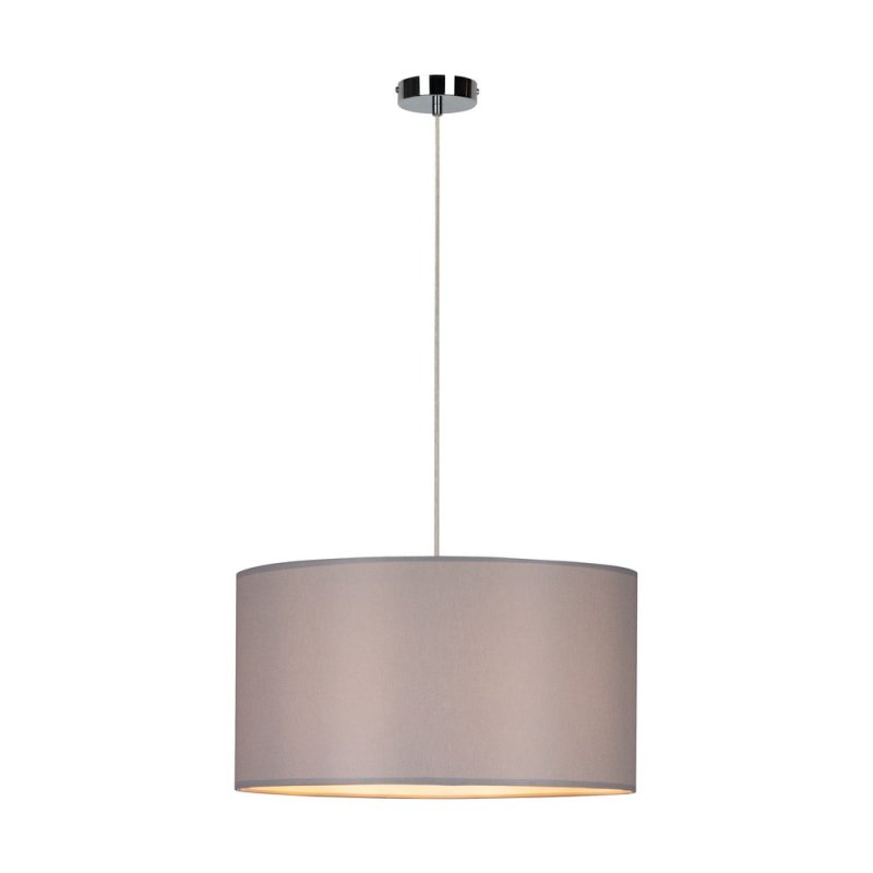 Dove Lampa Wisząca 1xE27 Max.60W Chrom/Transparentny PVC/Szary