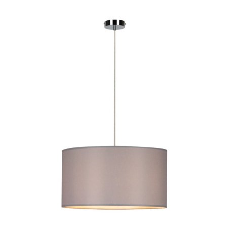 Dove Lampa Wisząca 1xE27 Max.60W Chrom/Transparentny PVC/Szary