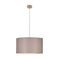 Dove Lampa Wisząca 1xE27 Max.60W Dąb Olejowany/Transparentny PVC/Szary