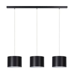 Dove Lampa Wisząca 3xE27 Max.40W Czarny/Transparentny PVC/Czarny