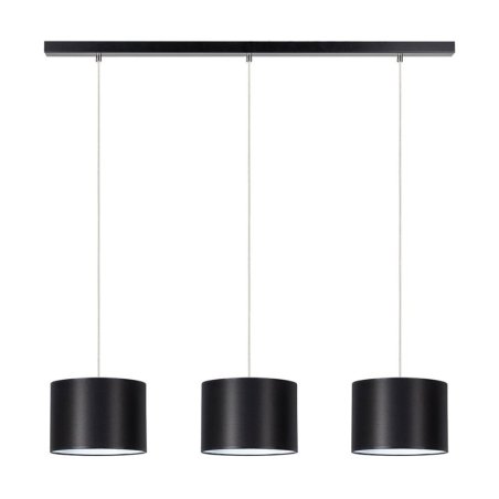 Dove Lampa Wisząca 3xE27 Max.40W Czarny/Transparentny PVC/Czarny