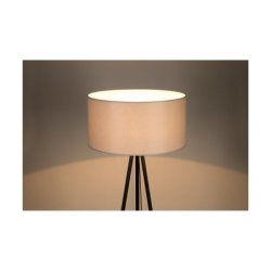 Dove Lampa Podłogowa 1xE27 Max.40W Czarny/Czarny PVC/Szary