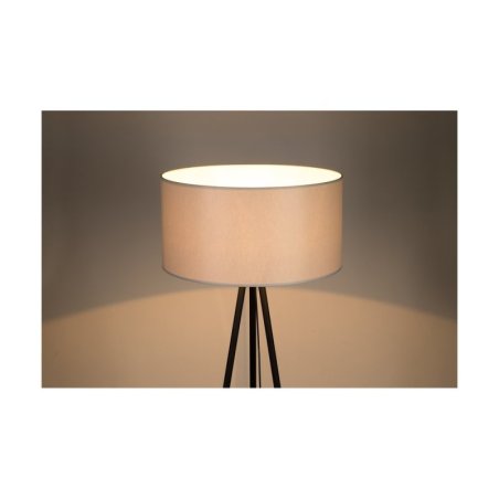 Dove Lampa Podłogowa 1xE27 Max.40W Czarny/Czarny PVC/Szary